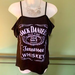 Jack Daniels Cold Shoulder Top 🔥
